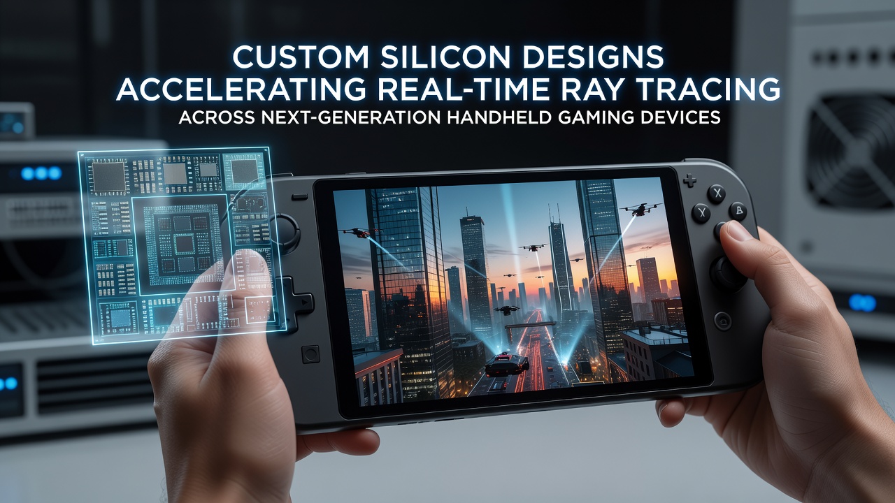 Custom silicon chip layout for handheld ray tracing acceleration
